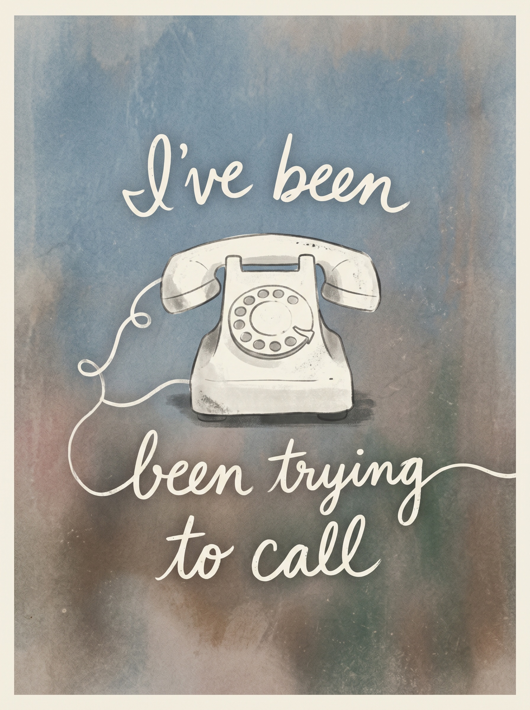 Ho Hey by The Lumineers – 'I've been trying to call' Lyric Art